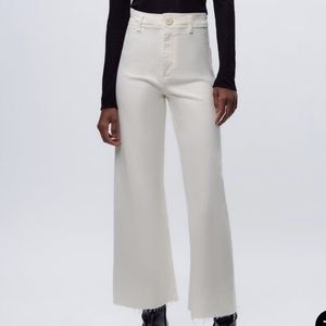 Zara Marine Pants White